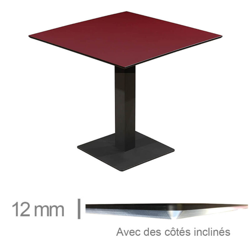 Horeca-Tafel-Compact-Bordeaux-69x69-Cm-Met-Onderstel-12mm-FR
