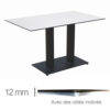 Horeca-Tafel-Compact-Wit-69x120-Cm-Met-Onderstel-12mm-FR