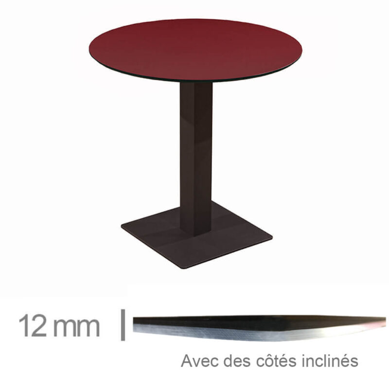 Horeca-Tafel-Rond-Compact-Bordeaux-69-Cm-Met-Onderstel-12mm (1)-FR