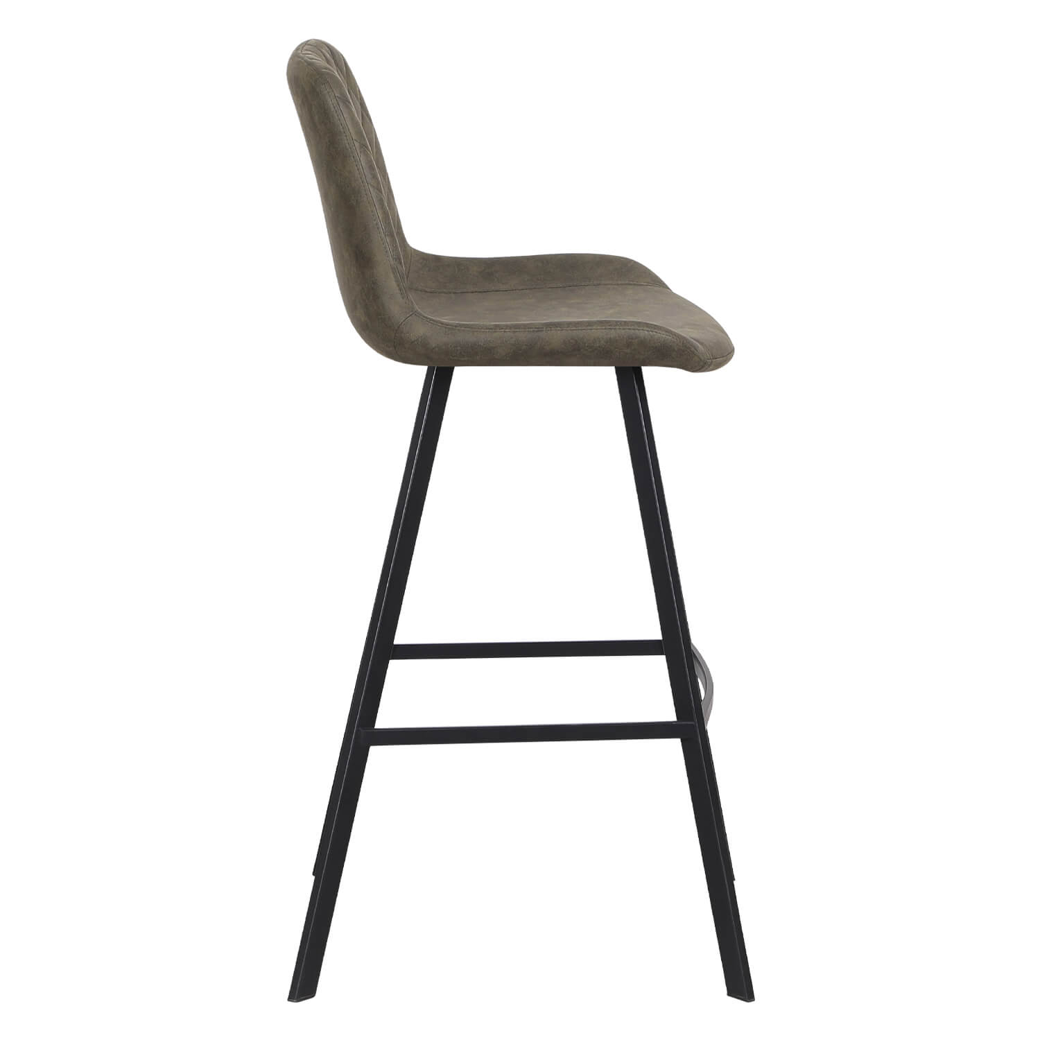 Horeca-Metalen-Barstoel-EMPERIO-Olijf-Vintage-Microvezel-Z Horeca-Metalen-Barstoel-EMPERIO-Olijf-Vintage-Microvezel-Z