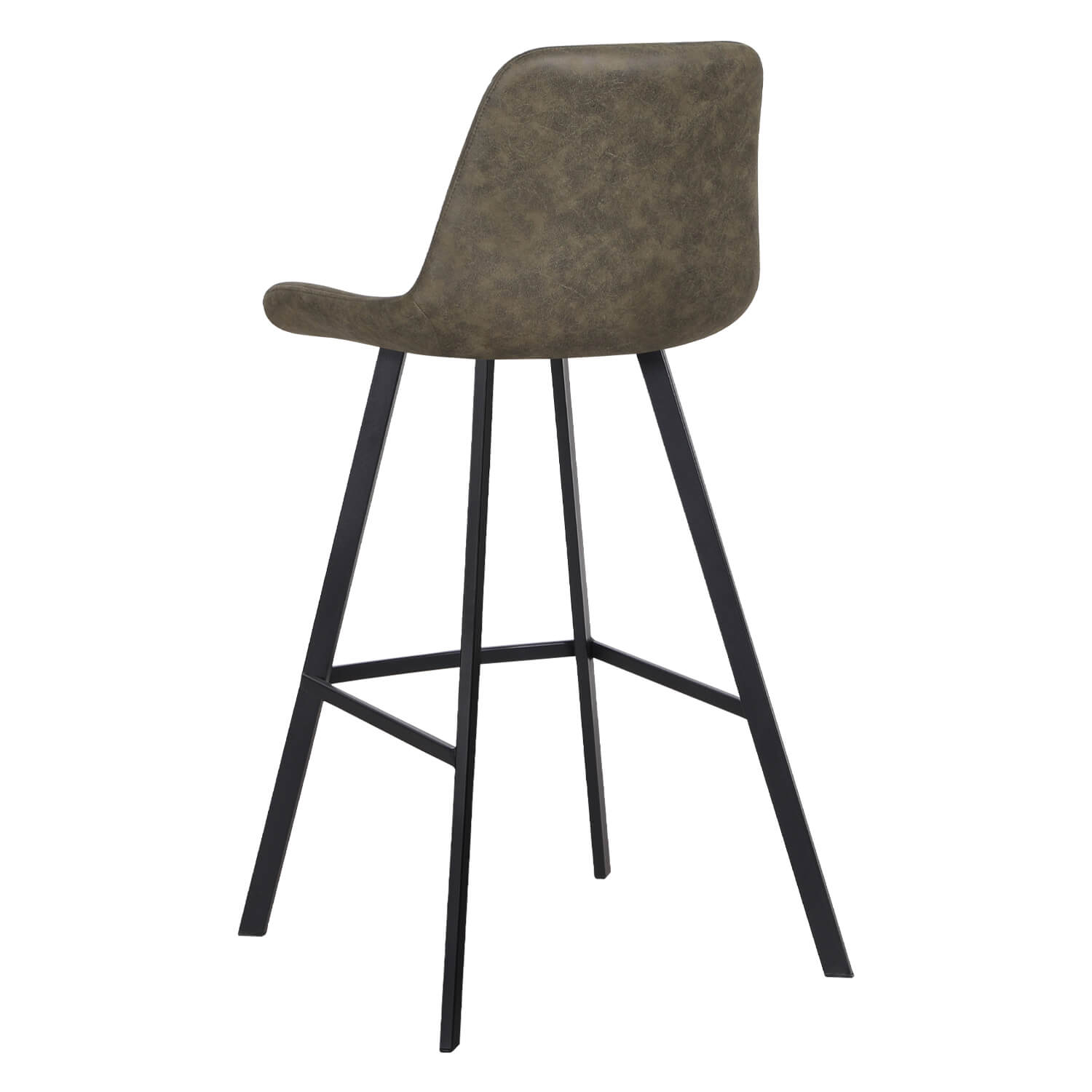Horeca-Metalen-Barstoel-EMPERIO-Olijf-Vintage-Microvezel-ZA Horeca-Metalen-Barstoel-EMPERIO-Olijf-Vintage-Microvezel-ZA