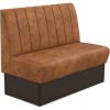 Horeca-Eetbank-SAFRAN-Cognac-Microvezel-120