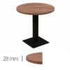 Horeca-Tafel-Rond-Madrid-K4-60-Cm-Met-Onderstel-B-339