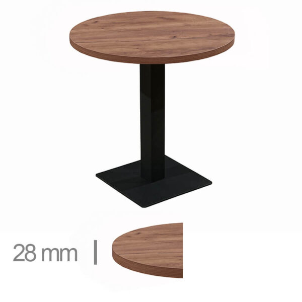 Horeca-Tafel-Rond-Madrid-K4-70-Cm-Met-Onderstel-28mm