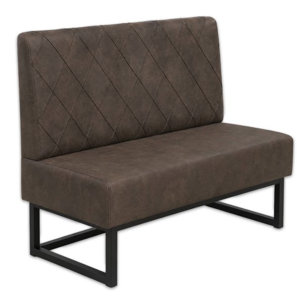 Horeca-Eetbank-TROJE-Bruin-Vintage-Microvezel-120