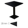 Horeca-Tafel-Madrid-Zwart-60x60-Cm-Met-Onderstel-28mm