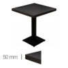 Horeca Tafel-Dublin-Zwart-80x80-Cm-Met-Onderstel-50mm