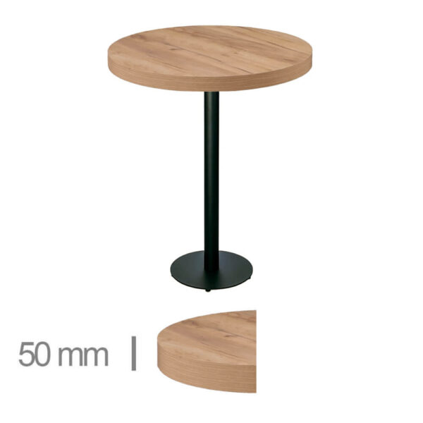 Horeca-Statafel-Rond-Dublin-K3-70-Cm-Hoogte-11080-Cm-B-320H-Black
