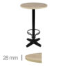 Horeca-Statafel-Rond-Madrid-K2-70-Hoogte-108-Cm