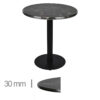 Horeca-Tafel-Rond-Met-Chroom-Rand-Werzalit-Porto-Rosa-70-Cm-B-320