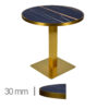 Horeca-Tafel-Rond-Faux-Marmer-Amber-70-Cm-Met-Onderstel-B-339-GOLD