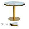 Horeca-Tafel-Rond-Faux-Marmer-Green-60-Cm-Met-Onderstel-B-320-LOW-GOLD