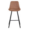 Horeca-Metalen-Barstoel-EMPERIO-Cognac-Microvezel-V