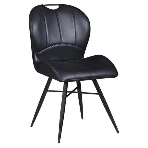 Horeca-Stoel-ELITE-Zwart-Vintage-Kunstleer