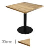 Horeca-Mangohout-Tafel-Mango-Solid-70x70Cm-Met-Stalen-Onderstel-B-320-30