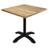 Horeca-Mangohout-Tafel-Met-Klaponderstel-70×70-cm-M1