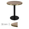 Horeca-Terrastafel-Rond-Met-Messing-Rand-Werzalit-Indian-Wood-60-Cm-B-320