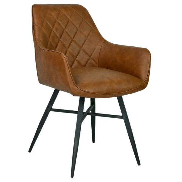 Horeca-Armstoel-Luxor-pu-Mocca-1