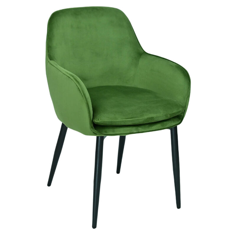 Horeca-Armstoel-Velvet-Fluweel-Malmo-Olijf-1