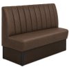 Horeca-Eetbank-SAFRAN-Bruin-Microvezel-160