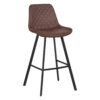 Horeca-Metalen-Barstoel-EMPERIO-Bruin-Microvezel