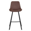 Horeca-Metalen-Barstoel-EMPERIO-Bruin-Microvezel-V