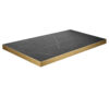 Tafelblad-Dublin-Zwart-Marmer-Met-Gouden-Rand-70x120-Cm-5-Cm-Dik