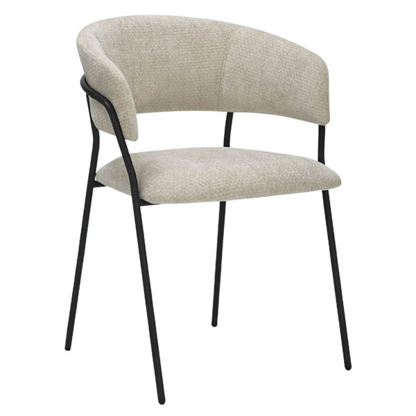 Horeca-Armstoel-Luuk-Fluweel-Velvet-Natureel
