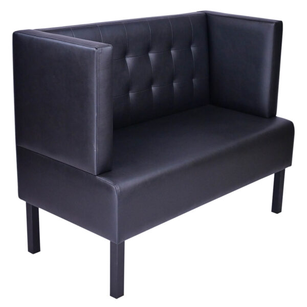 Horeca-Eetbank-Queen-Vintage-Zwart