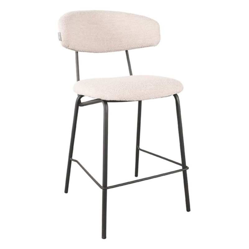 Horeca-Metalen-Barstoel-ZADIG-Naturel-Vintage-Boucle-ZH65