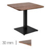 Horeca-Mangohout-Tafel-Met-Klaponderstel-70x70cm-compact-espresso