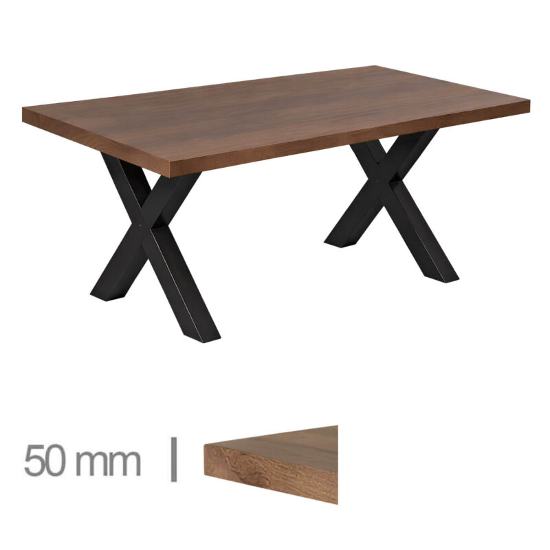 Horeca-Mangohout-Tafel-Met-Onderstel-70x120cm-latte1
