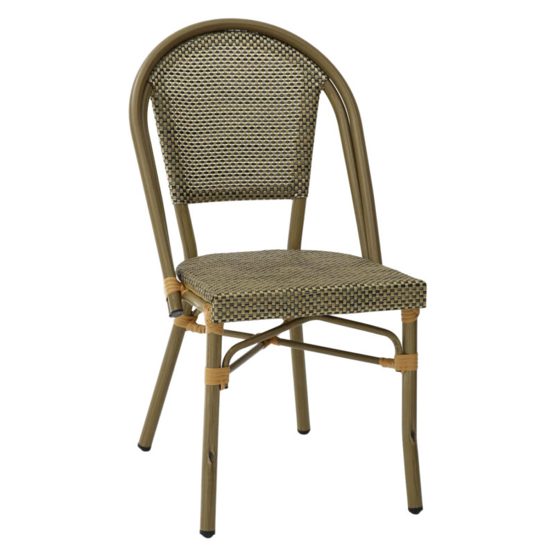 Terrasstoel-FLORENCE-Stapelbaar-Gold-Kunststof