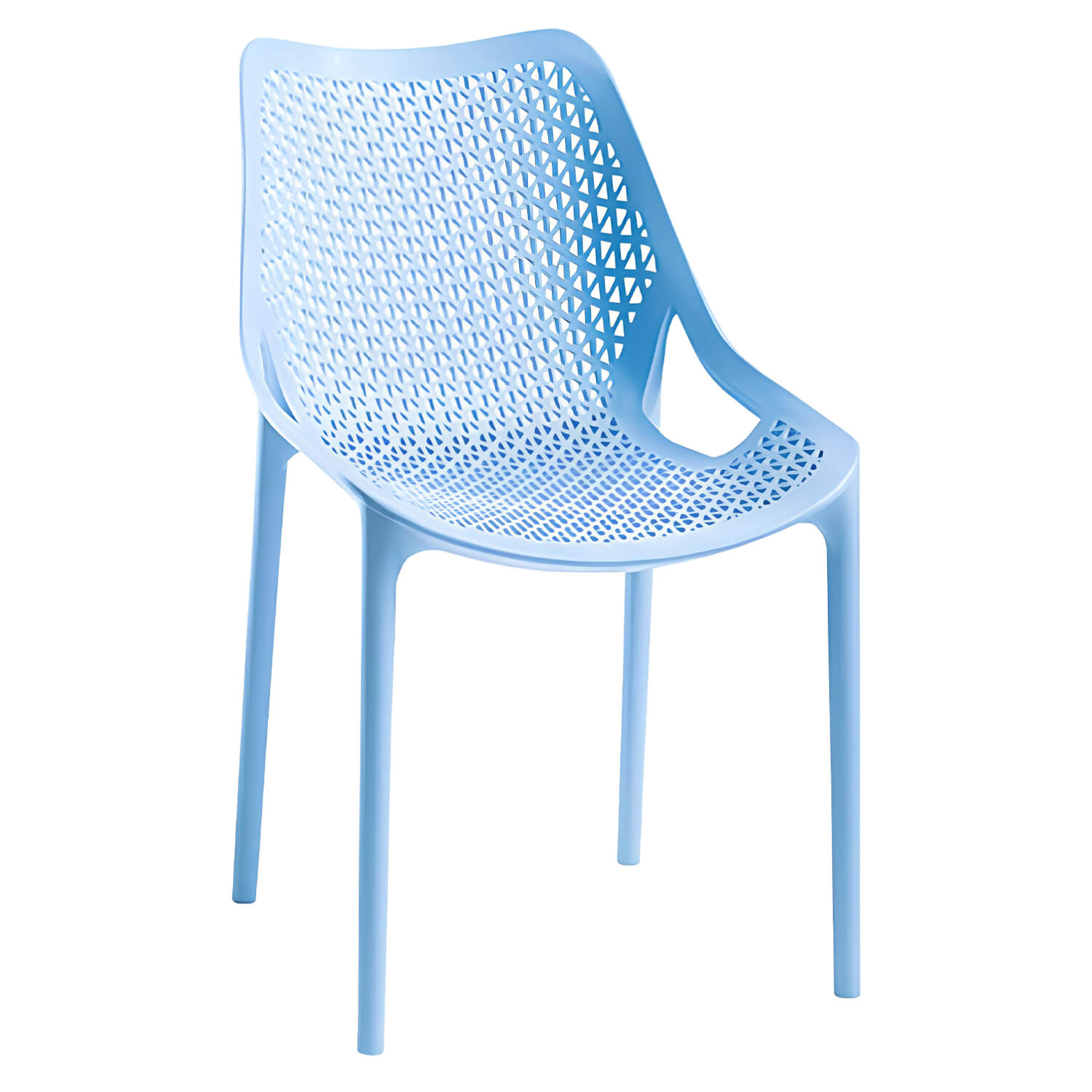 Terrasstoel-AERO-Armleuning-Stapelbaar-Blauw-Kunststof