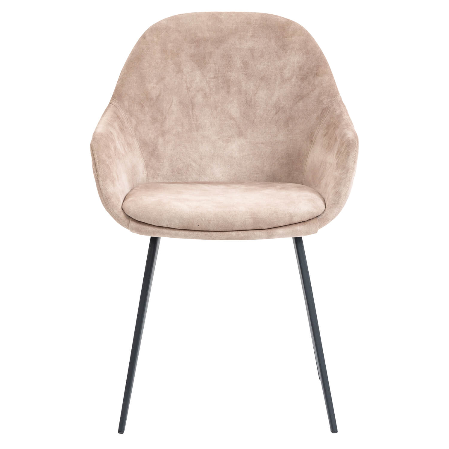 Horeca-Armstoel-CAMILLE-Beige-VelvetFluweel-1
