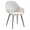 Horeca-Armstoel-CAMILLE-Creme-VelvetFluweel