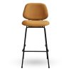 Horeca-Metalen-Barstoel-BELLO-Oker-VelvetFluweel-1