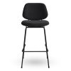 Horeca-Metalen-Barstoel-BELLO-Zwart-Microvezel-1