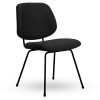 Horeca-Stoel-VelvetFluweel-Bello-Zwart