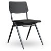 Stapelbare-Schoolstoel-OXFORD-Zwart-Hout