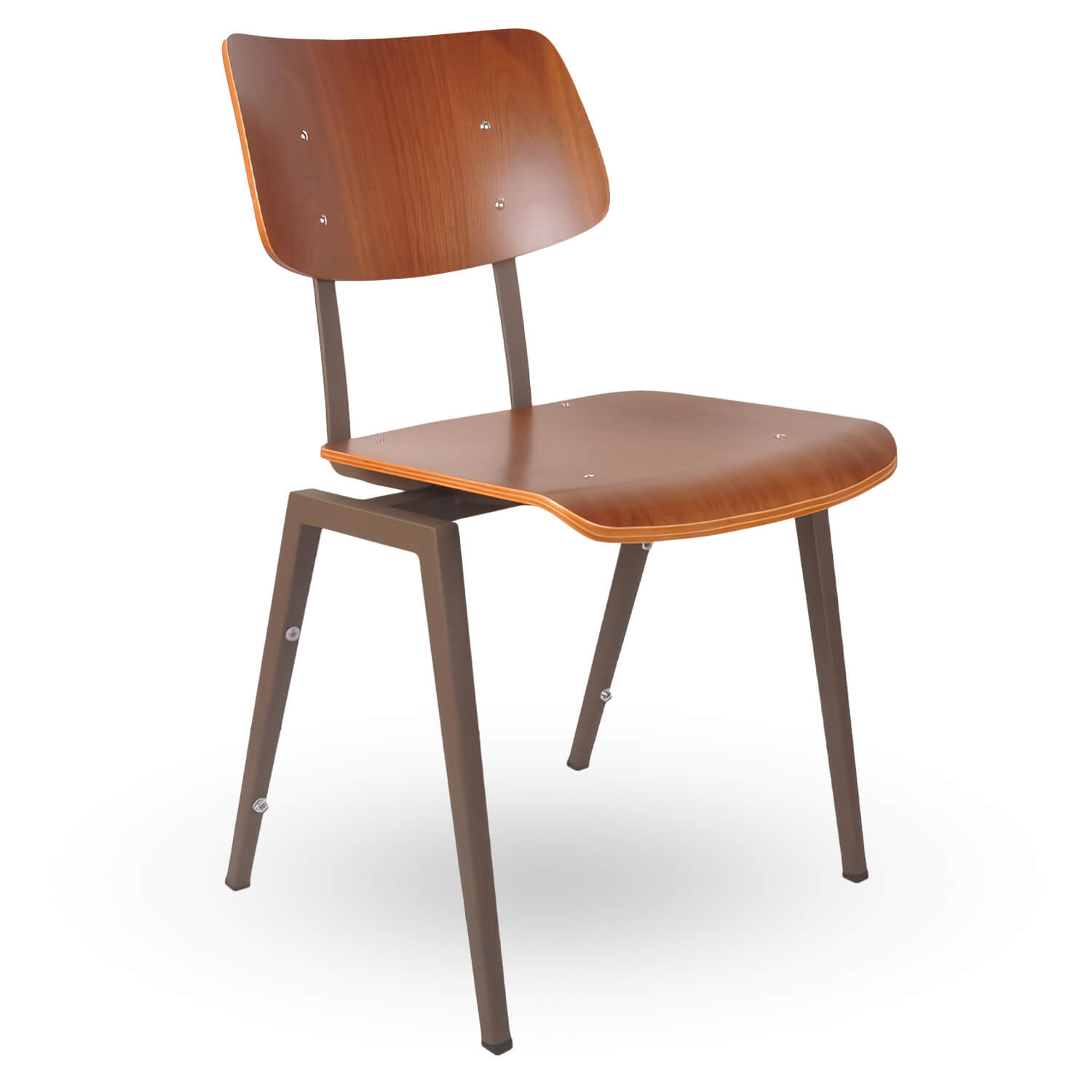 Stapelbare-Schoolstoel-URBAN-Bruin-Hout-Forest-Legs