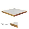 Horeca-Tafelblad-FAUX-MARMER-WIT-EDGE-GOUD-5cm-Dik