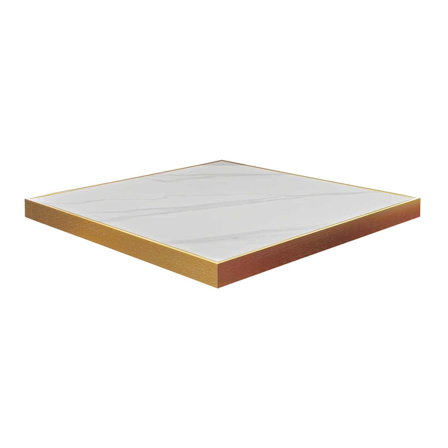 Horeca-Tafelblad-FAUX-MARMER-WIT-EDGE-GOUD-60x60-5cm-Dik Horeca-Tafelblad-FAUX-MARMER-WIT-EDGE-GOUD-60x60-5cm-Dik