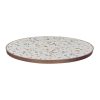 Horeca-Tafelblad-Rond-FAUX-MARMER-ABRUZZO-EDGE-KOPER-R60x3cm-Dik