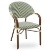 Terrasstoel-NAPELS-Armleuning-Stapelbaar-Groen-Creme