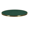 Horeca-Tafelblad-Rond-Met-Messing-Rand-TERRASIA-GROEN-R60-3-cm-Dik
